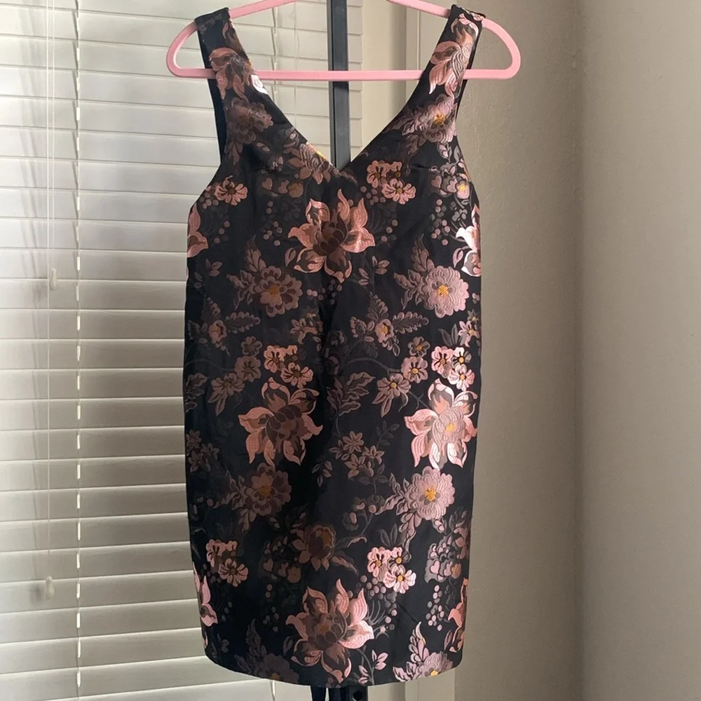 Urban outfitters jacquie jaquard floral tie back dress xs - Picture 7 of 13